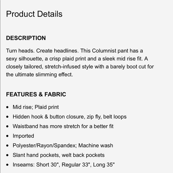 Express Columnist Mid Rise Barely Boot Pant - Picture 5 of 12